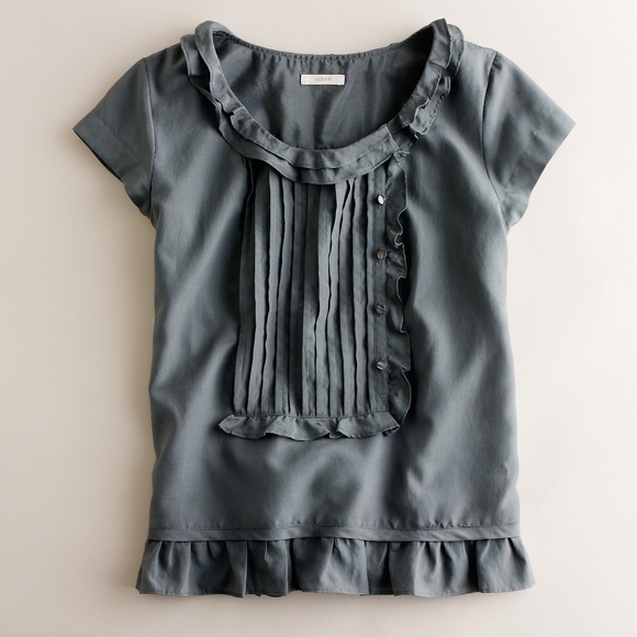 ✨J. Crew Ruffled Bib Top✨ - Picture 2 of 8